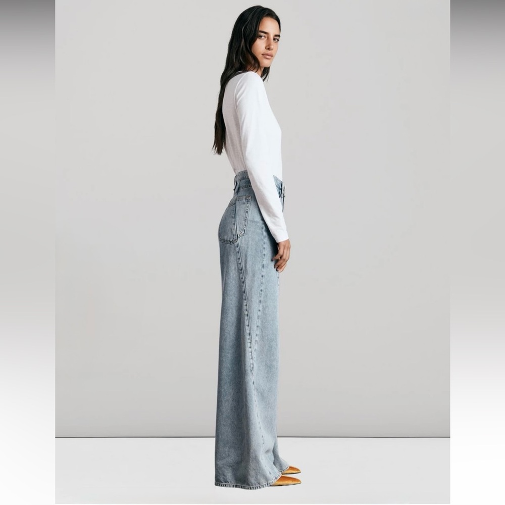 NWT Rag & Bone Sofie Splice High-Rise Jeans - Picture 2 of 10